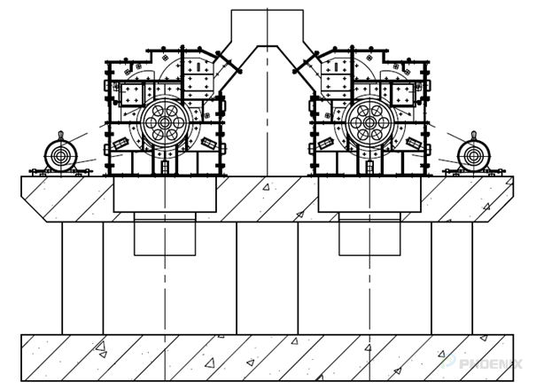 細(xì)碎機(jī)安裝簡圖